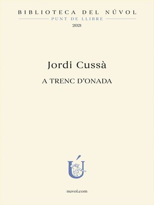 cover image of A trenc d'onada